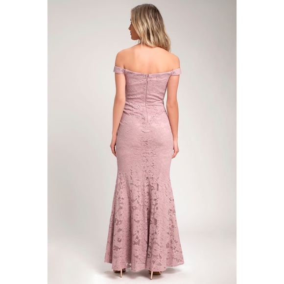 Lulu’s Lavender Lace Maxi Dress NWT - Picture 2 of 6